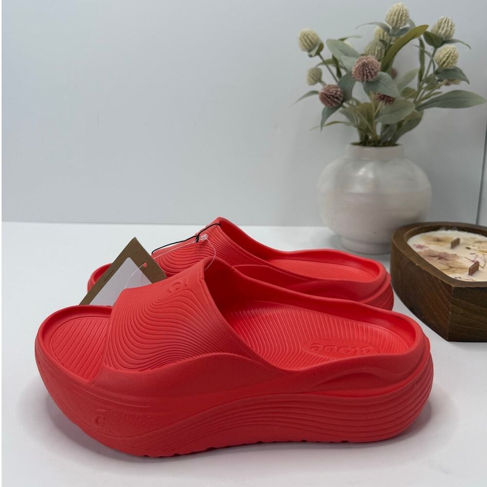 Clove Supercush Recovery Slide Comfort Lightweight Poppy Women 6/Men 5 NWOB